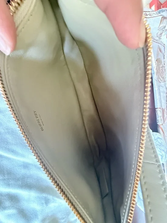 Burberry Black & Cream Check Canvas Crossbody Bag with Blue Accent - Picture 11 of 14